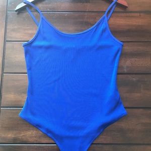 Royal blue body suit